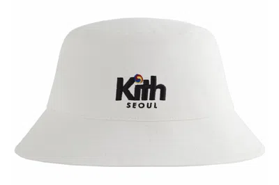 Pre-owned Kith Seoul Dawson Bucket Hat White