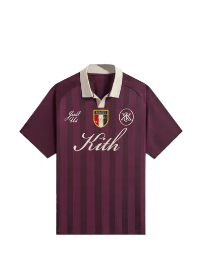 Kith Shadow Stripe Marcel Soccer T-shirt In Multi