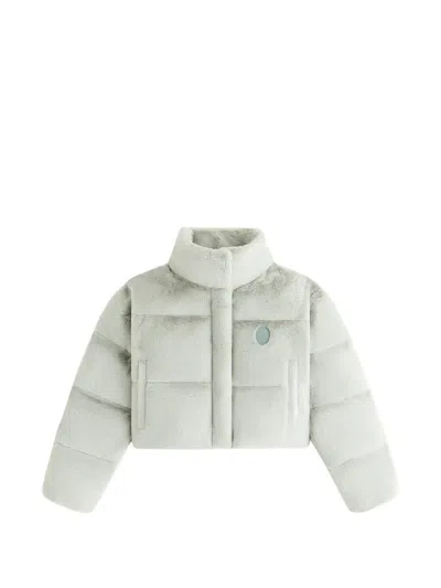 Kith Shae Cropped Puffer Jacket In White