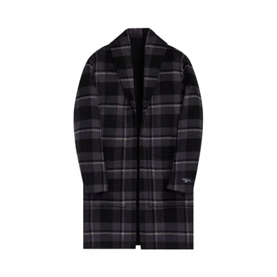 Pre-owned Kith Shawl Collar Becker Coat 'battleship' | Purple | Men's Size S