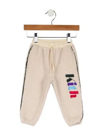 Pre-owned Kith Babies' Sherpa Joggers W/tags In Neutral