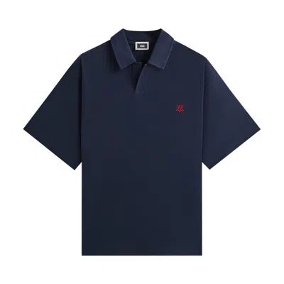 Pre-owned Kith Short-sleeve Nelson Pullover 'nocturnal' | Blue | Men's Size S