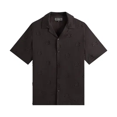 Pre-owned Kith Short-sleeve Thompson Camp Collar Shirt 'kindling' | Brown | Men's Size Xxl
