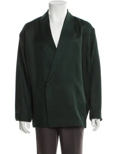 Pre-owned Kith Silk Blazer In Green