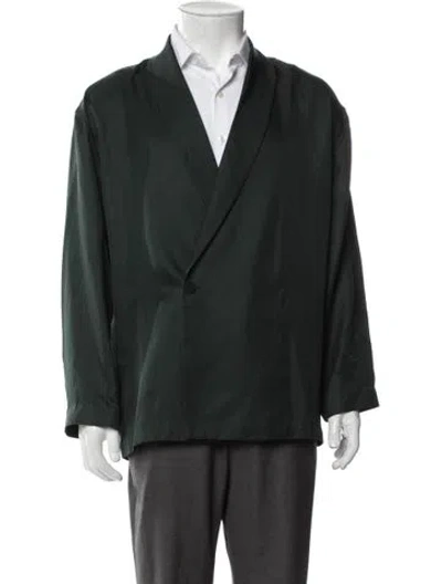 Pre-owned Kith Silk Blazer In Green