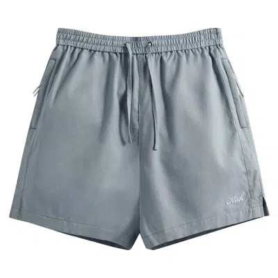 Pre-owned Kith Silk Cotton Active Short 'light Indigo' | Blue | Men's Size L