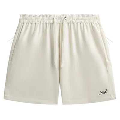 Pre-owned Kith Silk Cotton Active Short 'sandrift' | Cream | Men's Size S