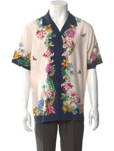 Pre-owned Kith Silk Floral Print Shirt In Multi
