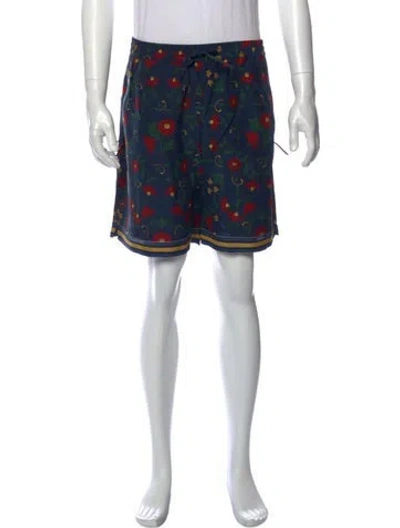 Pre-owned Kith Silk Jogger Shorts In Blue