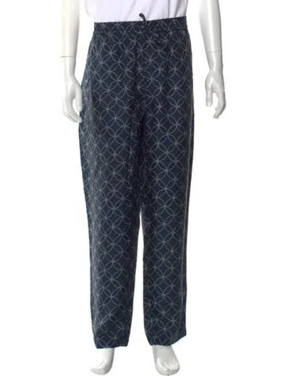 Pre-owned Kith Silk Pants In Blue