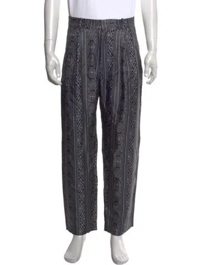 Pre-owned Kith Silk Pants In Blue