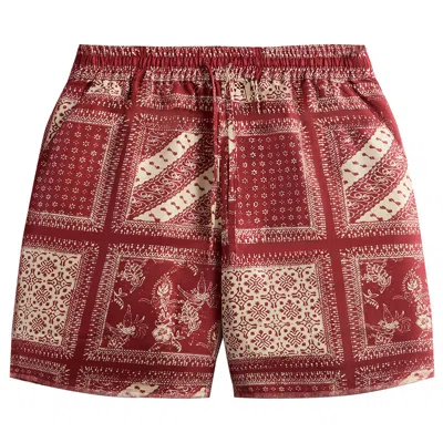 Pre-owned Kith Silk Twill Lewis Short 'bitters' | Red | Men's Size S