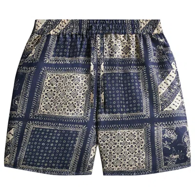 Pre-owned Kith Silk Twill Lewis Short 'vista' | Blue | Men's Size S