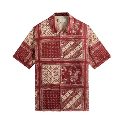 Pre-owned Kith Silk Twill Reade Shirt 'bitters' | Red | Men's Size S