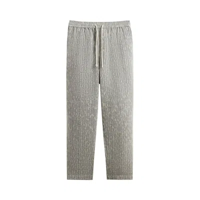 Pre-owned Kith Slub Boucle Barrow Pant 'ink' In Grey