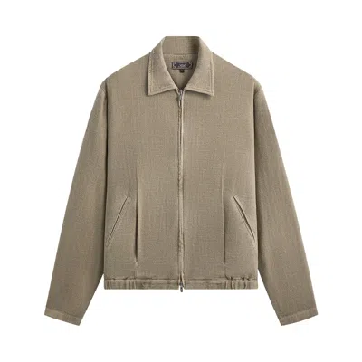 Pre-owned Kith Soft Woven Connor Blouson Jacket 2.0 'astro' | Brown | Men's Size Xxl