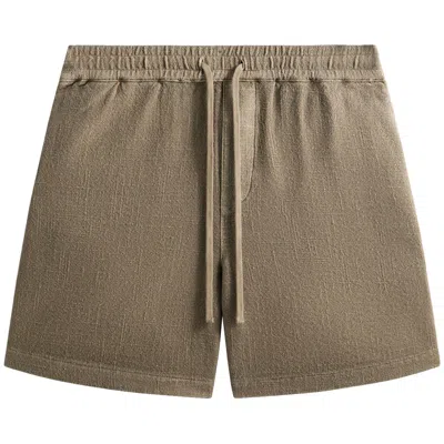 Pre-owned Kith Soft Woven Curtis Short 'astro' | Brown | Men's Size L