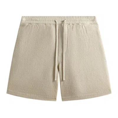 Pre-owned Kith Soft Woven Curtis Short 'waffle' | Tan | Men's Size M In Brown