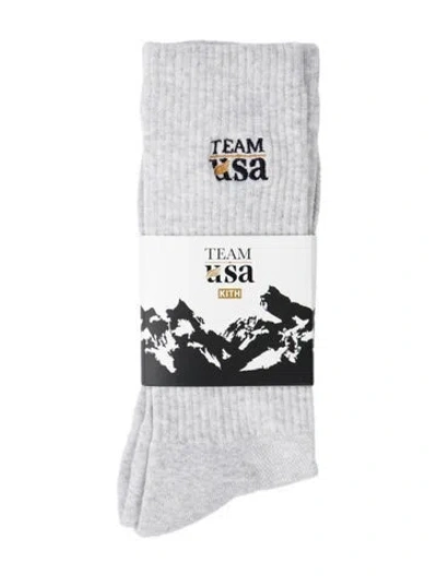 Pre-owned Kith Solid Socks In Neutrals