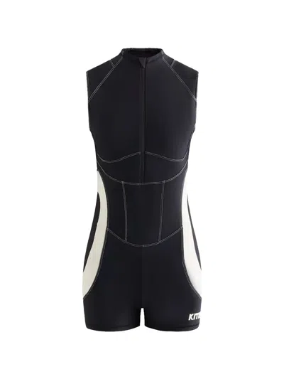 Kith Sora Seamed Zip Playsuit In Black
