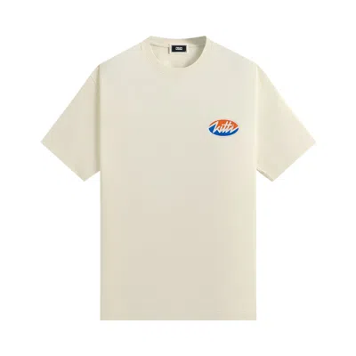 Pre-owned Kith Split Logo Tee 'silk' | Cream | Men's Size L In White