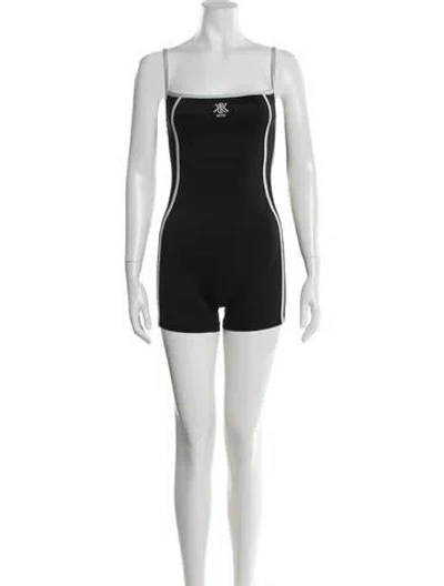 Pre-owned Kith Square Neckline Romper In White