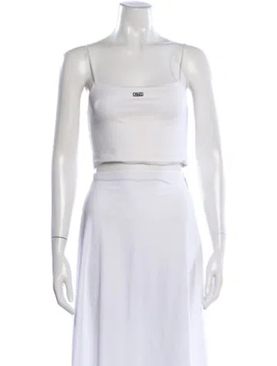 Pre-owned Kith Square Neckline Sleeveless Crop Top In Neutral