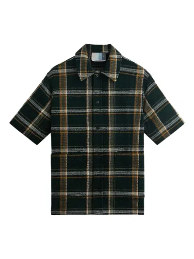 Kith Stadium Plaid Shirt In Green