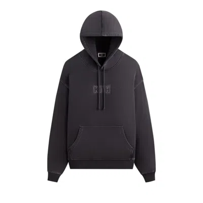 Pre-owned Kith Stitch Classic Logo Nelson Hoodie 'black' | Men's Size L