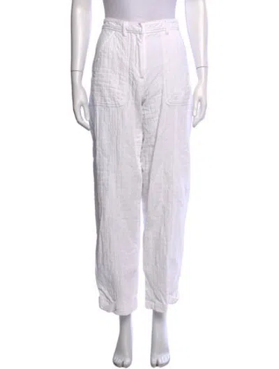 Pre-owned Kith Straight Leg Pants In White