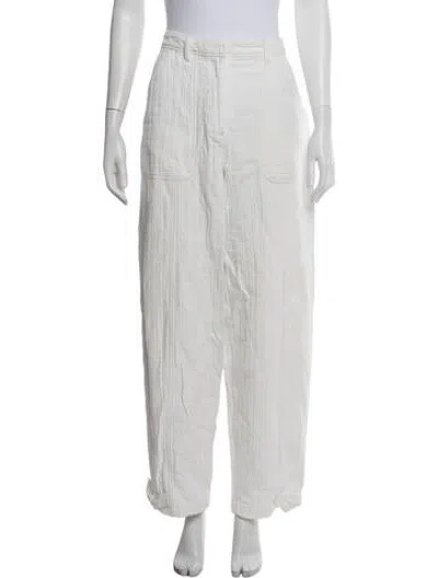 Pre-owned Kith Straight Leg Pants In White