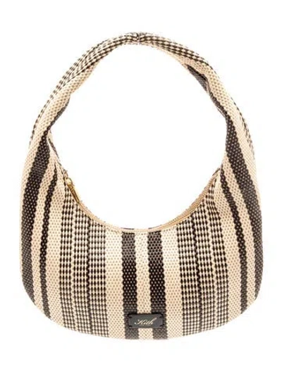 Pre-owned Kith Straw Shoulder Bag In Neutrals