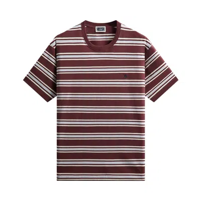 Pre-owned Kith Stripe Lax Tee 2.0 'magma' | Red | Men's Size M