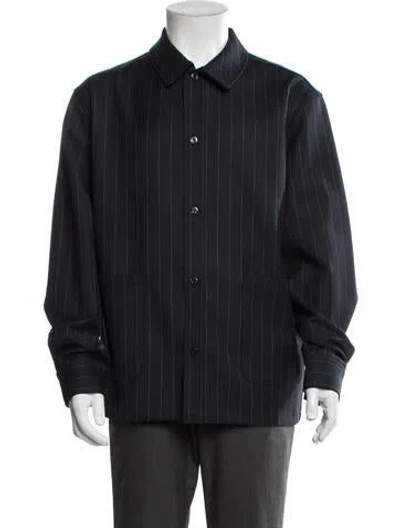 Pre-owned Kith Striped Blazer In Blue