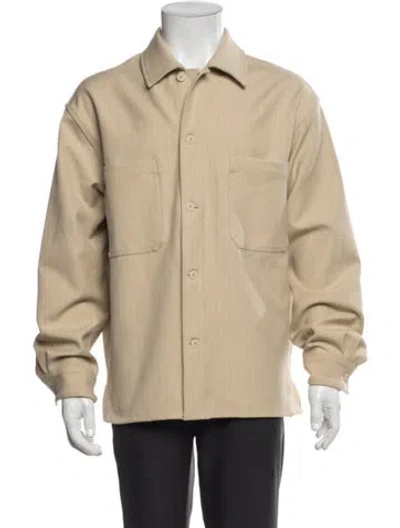 Pre-owned Kith Striped Blazer In Neutral