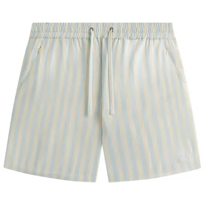 Pre-owned Kith Striped Cedar Short 'light Indigo' | Blue | Men's Size Xxl
