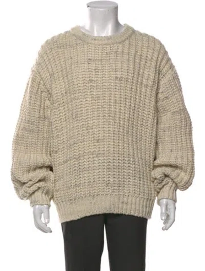 Pre-owned Kith Striped Crew Neck Pullover In Neutral