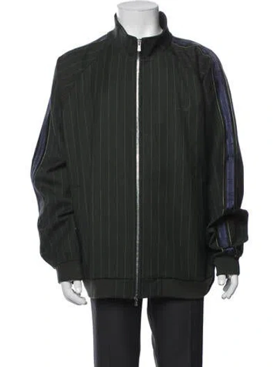 Pre-owned Kith Striped Jacket In Green