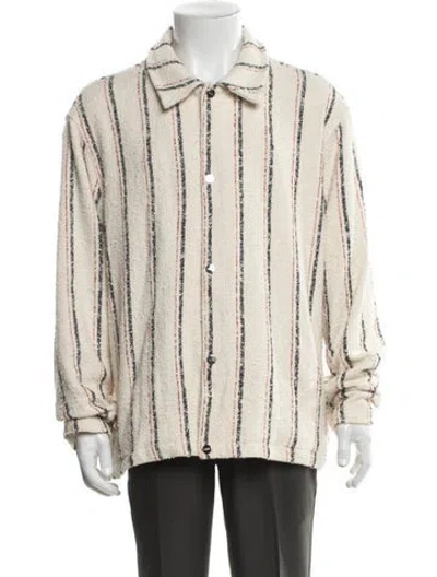 Pre-owned Kith Striped Jacket In Neutral