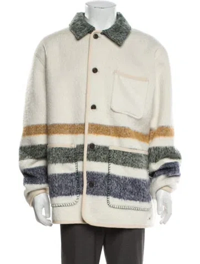 Pre-owned Kith Striped Jacket In Neutrals