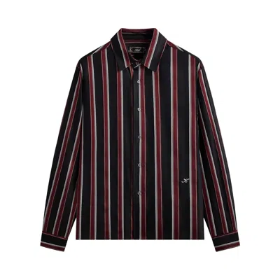Pre-owned Kith Striped Jacquard Thompson Shirt 'nocturnal' | Blue | Men's Size Xl