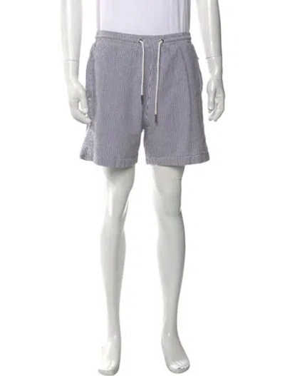 Pre-owned Kith Striped Jogger Shorts In Blue