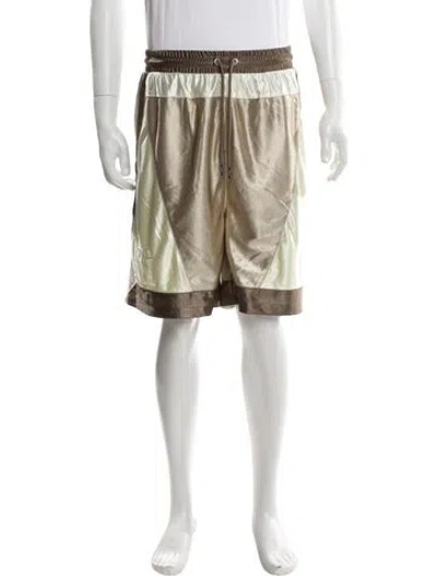 Pre-owned Kith Striped Jogger Shorts In Neutral