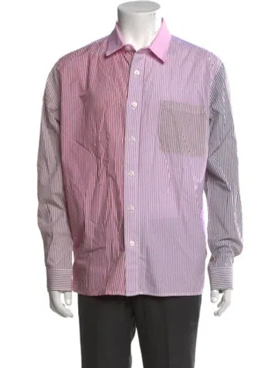Pre-owned Kith Striped Long Sleeve Dress Shirt In Multi