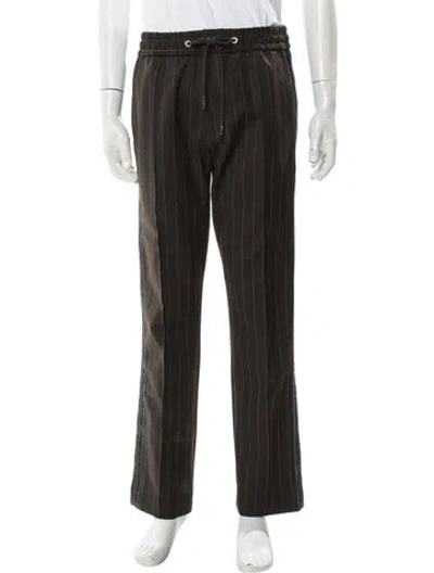 Pre-owned Kith Striped Lounge Bottoms In Green