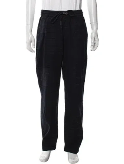 Pre-owned Kith Striped Lounge Bottoms W/ Tags In Blue