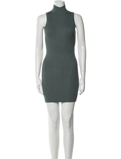 Pre-owned Kith Striped Mini Dress W/ Tags In Green