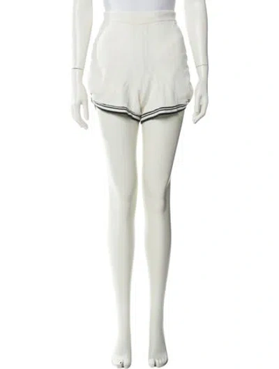 Pre-owned Kith Striped Mini Shorts In Neutral