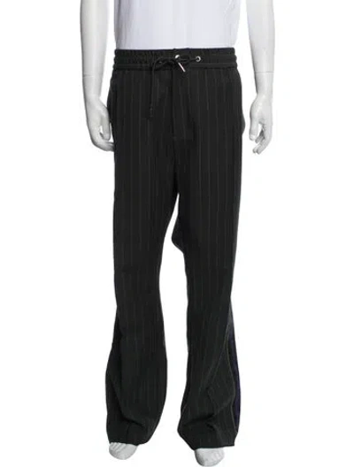 Pre-owned Kith Striped Pants In Black