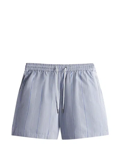 Kith Striped-pattern Shorts In Blue